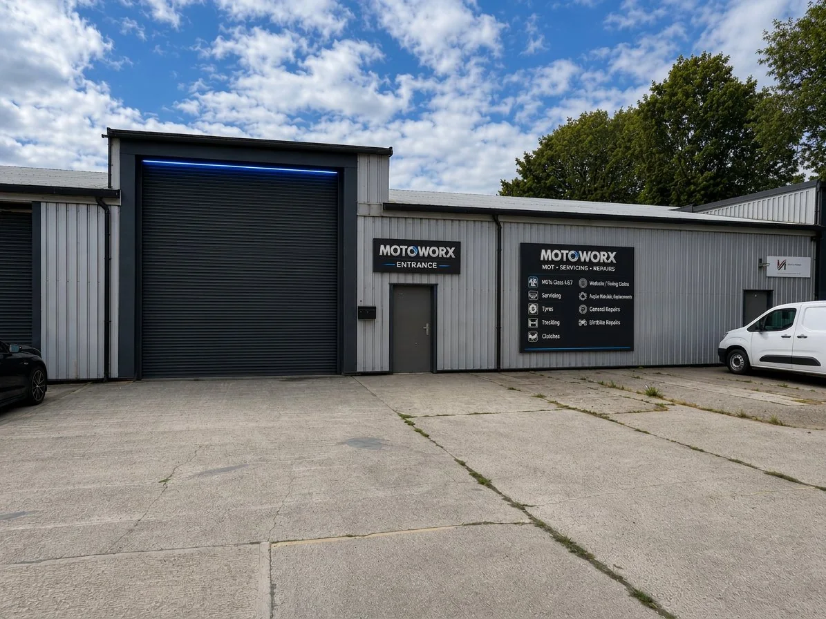 The entrance to the Motoworx unit
